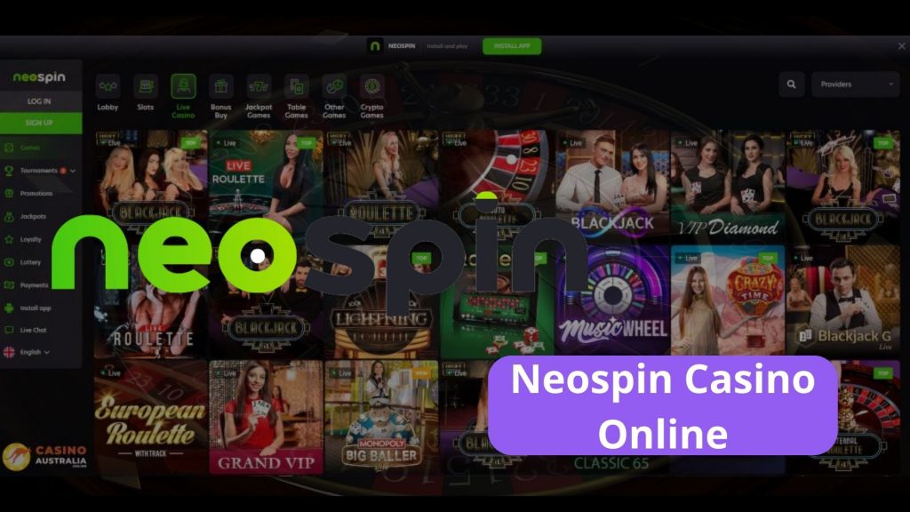 Online Casino and Prominent providers at Neospin
